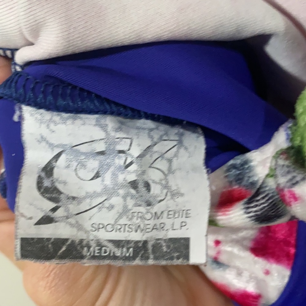 GK Elite  Multicolor Velvet Leotard - Picture 8 of 8